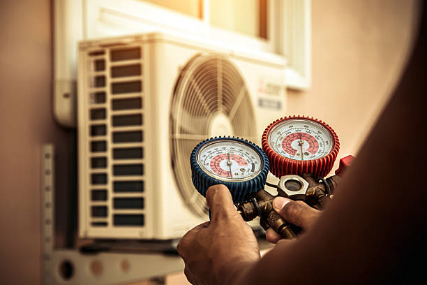 Professional Hvac technician working in Camino, CA